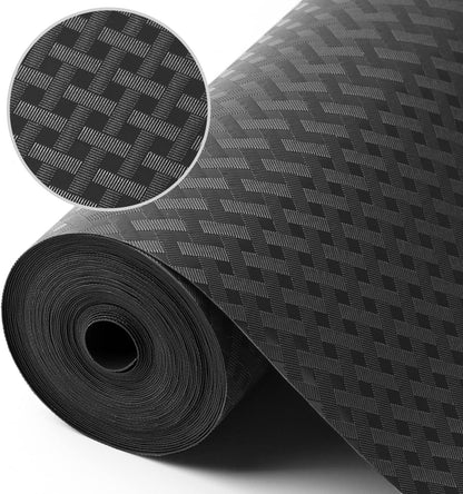 Shelf Liners for Kitchen Cabinets Non Adhensive,Gray 11.8"× 59"