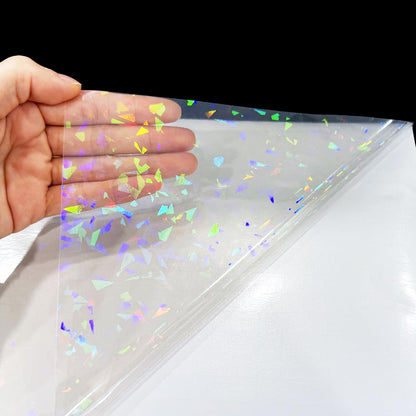 Transparent Shipping Stickers Labels - 2" x 4" Clear Address Labels Mailing Stickers for Laser/Inkjet Printer 8.5"×11"- 200 Labels (Clear Holographic Dot)