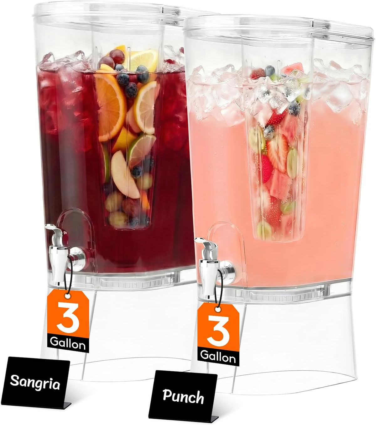 3 Gal Drink Dispenser with Fruit Infuser & Leak-Proof Spigot, 1 Pc