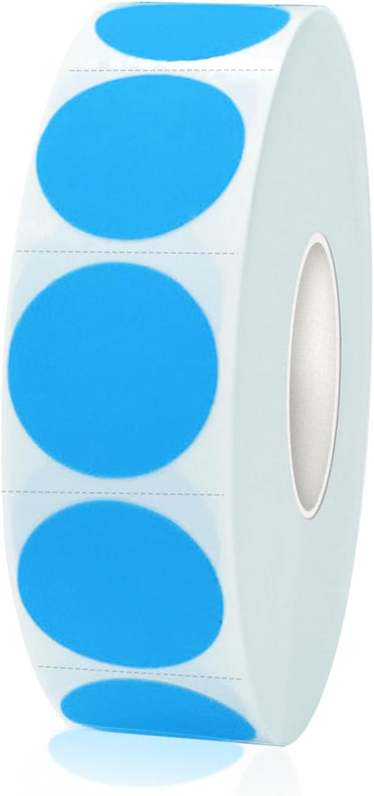 1200 Pieces 0.75 Inch Clear Transparent Round Waterproof Sticker,Envelope Tab Sealer and Retail Package Round Clear Seal Labels Self Adhesive Stickers