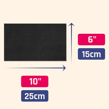 20 Sheets, 10" x 6" - Large Chalkboard Labels Stickers Paper Sheets | Erasable and Reusable