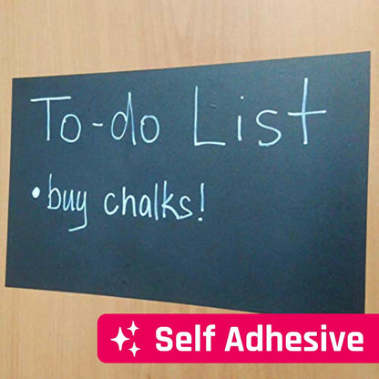20 Sheets, 10" x 6" - Large Chalkboard Labels Stickers Paper Sheets | Erasable and Reusable