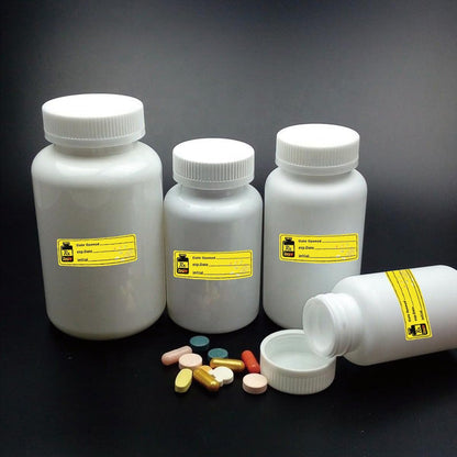 1000 pcs Date Opened Date Expired Stickers 1.5 x 0.5 inch Medication Instruction Pharmacy Expiration Date Drugstore Label Drug Pills EXP Dates Sticker for Inventory Pills Organized