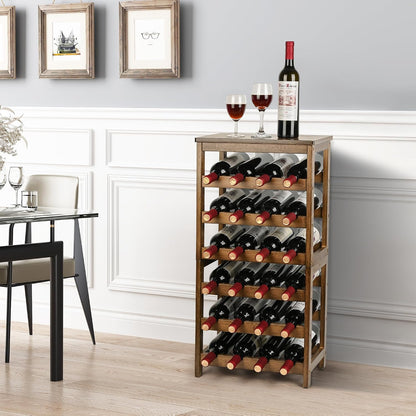 Bamboo Wine Rack, Sturdy and Durable Wine Storage Cabinet Shelf, Wine Racks Countertop for Pantry,Kitchen,3-Tier 12 Bottles Wine Rack Black