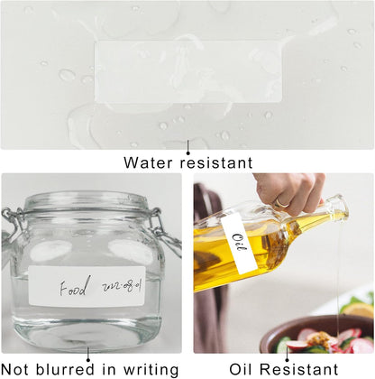 Removable Freezer Labels, Date Label 1x3 Inch Food Storage Stickers, Waterproof Oil Resistant Easy Clean Leaves no Residue 250 Total Per Roll