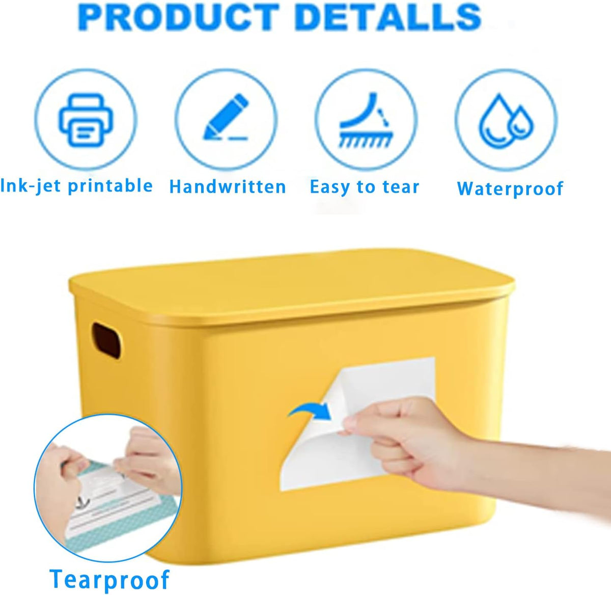 Removable Freezer Labels, Date Label 1x3 Inch Food Storage Stickers, Waterproof Oil Resistant Easy Clean Leaves no Residue 250 Total Per Roll