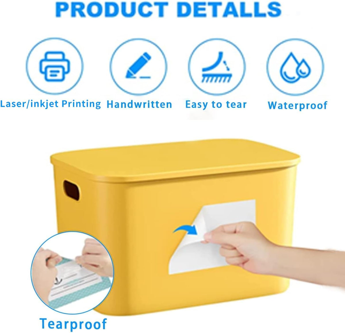 Removable Freezer Labels, Date Label 1x3 Inch Food Storage Stickers, Waterproof Oil Resistant Easy Clean Leaves no Residue 250 Total Per Roll