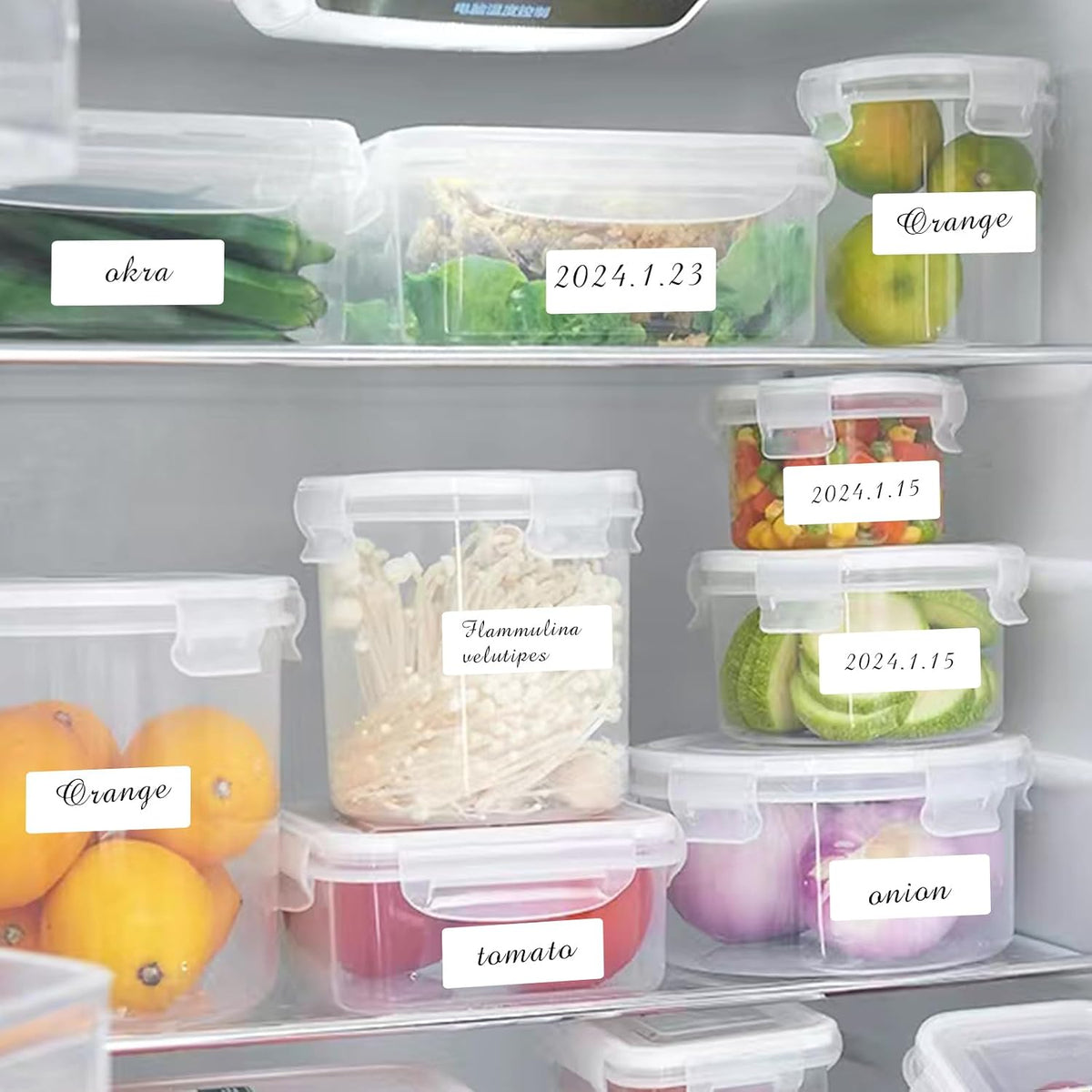 Removable Freezer Labels, Date Label 1x3 Inch Food Storage Stickers, Waterproof Oil Resistant Easy Clean Leaves no Residue 250 Total Per Roll