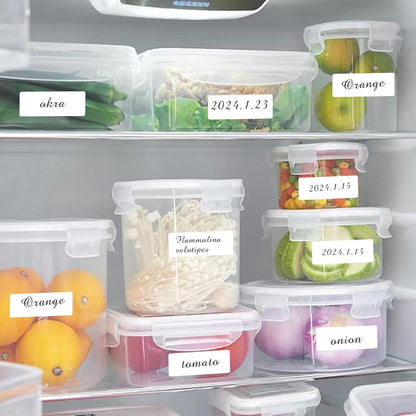 Removable Freezer Labels, Date Label 1x3 Inch Food Storage Stickers, Waterproof Oil Resistant Easy Clean Leaves no Residue 250 Total Per Roll