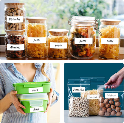 Removable Freezer Labels, Date Label 1x3 Inch Food Storage Stickers, Waterproof Oil Resistant Easy Clean Leaves no Residue 250 Total Per Roll