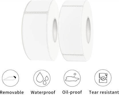 Removable Freezer Labels, Date Label 1x3 Inch Food Storage Stickers, Waterproof Oil Resistant Easy Clean Leaves no Residue 250 Total Per Roll