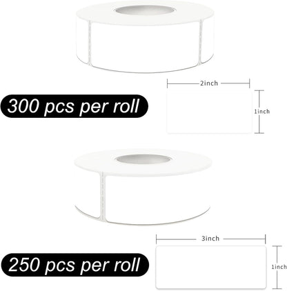 Removable Freezer Labels, Date Label 1x3 Inch Food Storage Stickers, Waterproof Oil Resistant Easy Clean Leaves no Residue 250 Total Per Roll
