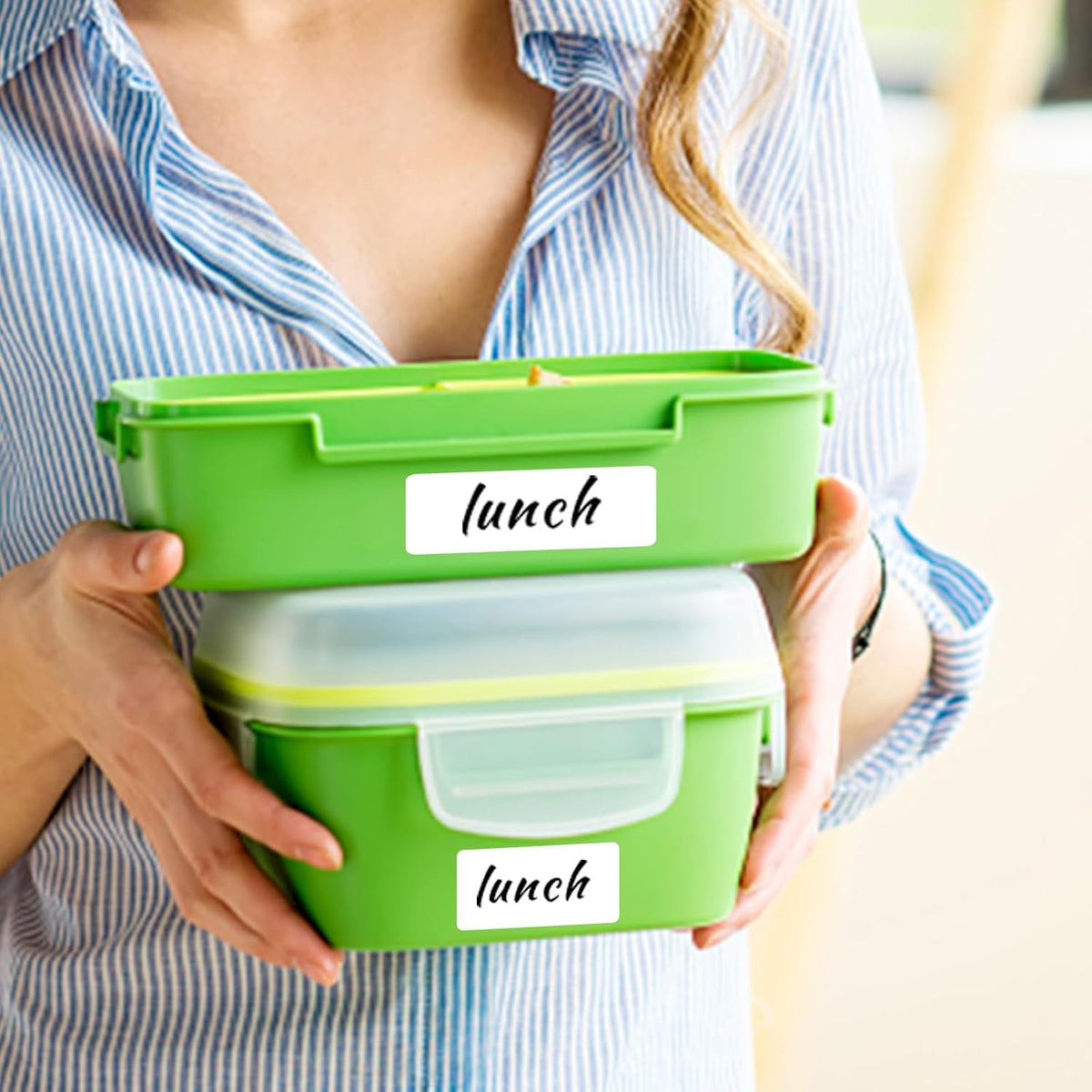 Removable Freezer Labels, Date Label 1x3 Inch Food Storage Stickers, Waterproof Oil Resistant Easy Clean Leaves no Residue 250 Total Per Roll