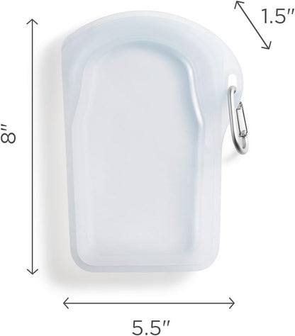 Premium Reusable Silicone Food Storage Bags, Clear