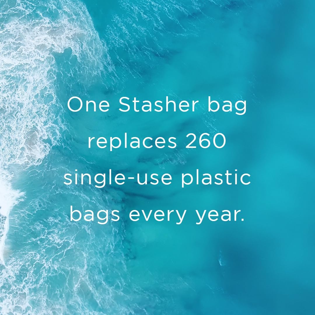 Premium Reusable Silicone Food Storage Bags, Clear