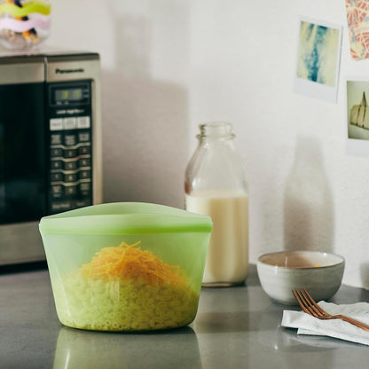 Premium Reusable Silicone Food Storage Bags, Clear