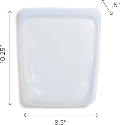 Premium Reusable Silicone Food Storage Bags, Clear