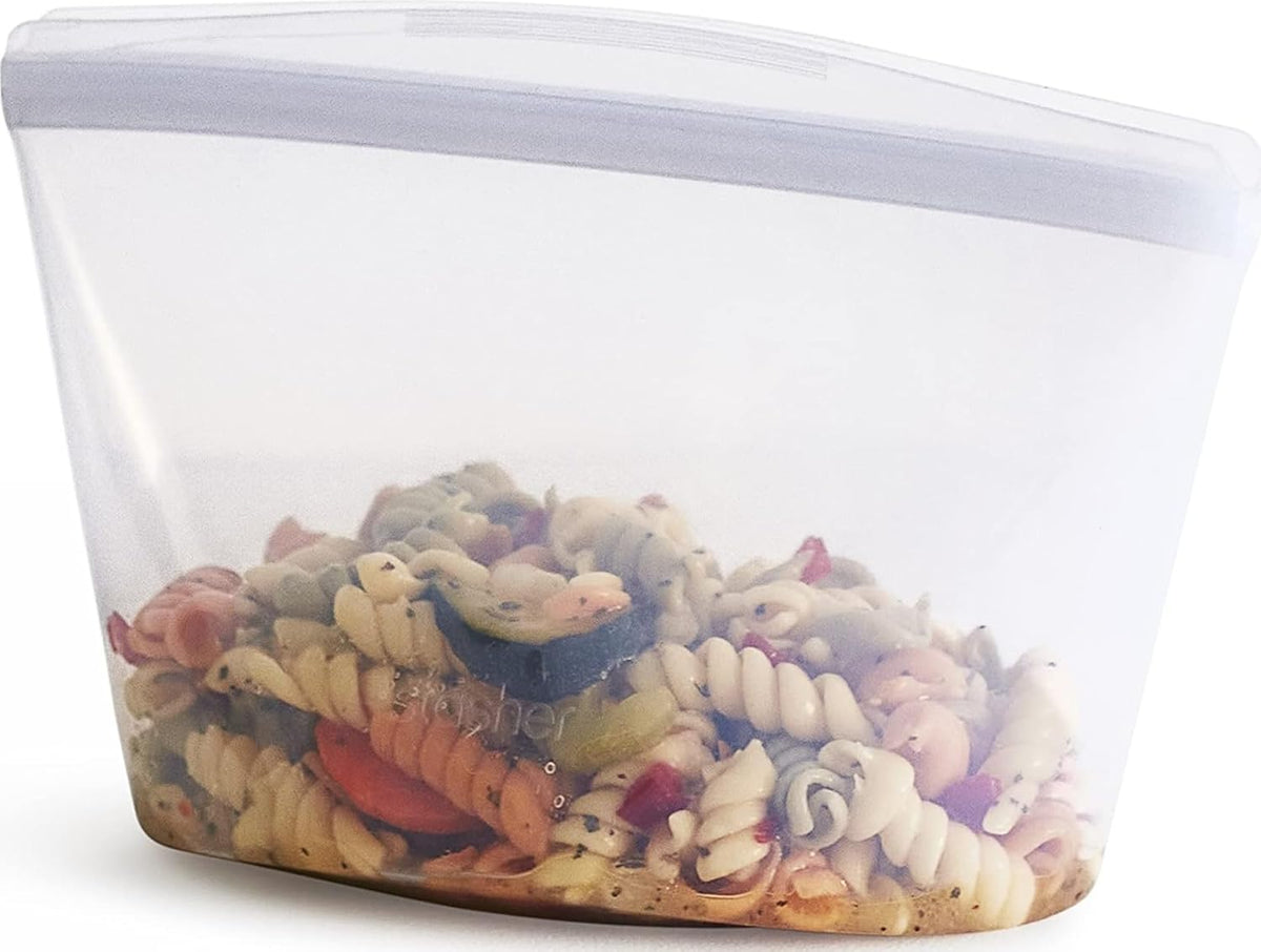 Premium Reusable Silicone Food Storage Bags, Clear