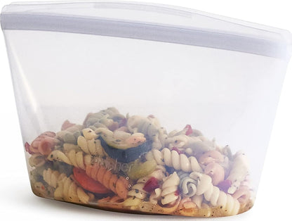 Premium Reusable Silicone Food Storage Bags, Clear
