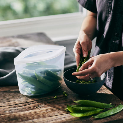 Premium Reusable Silicone Food Storage Bags, Clear