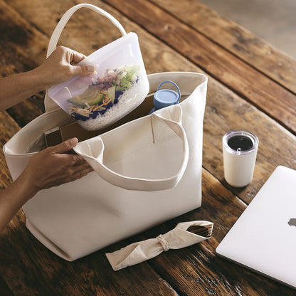 Premium Reusable Silicone Food Storage Bags, Clear