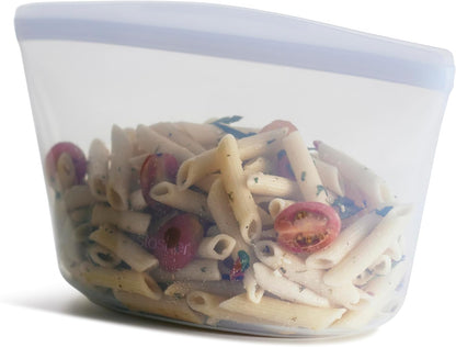 Premium Reusable Silicone Food Storage Bags, Clear