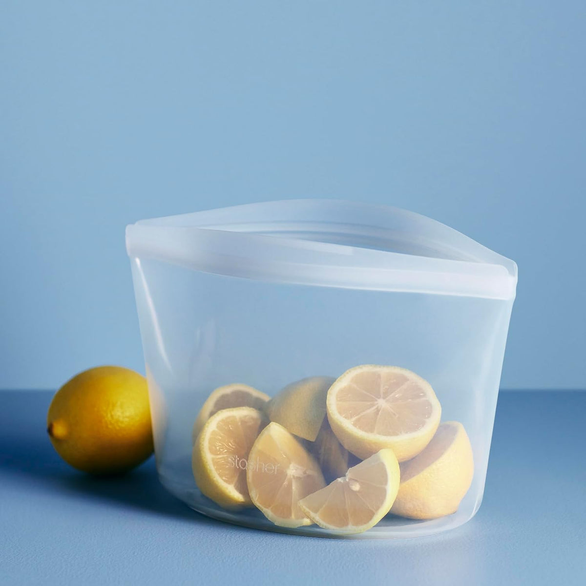 Premium Reusable Silicone Food Storage Bags, Clear