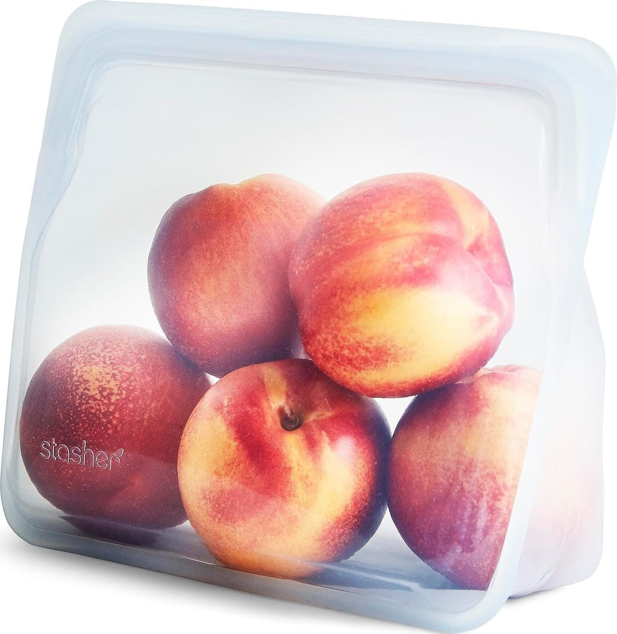 Premium Reusable Silicone Food Storage Bags, Clear