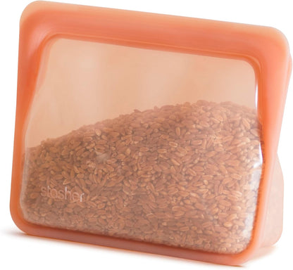 Premium Reusable Silicone Food Storage Bags, Clear