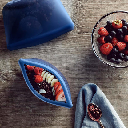 Premium Reusable Silicone Food Storage Bags, Clear