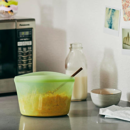 Premium Reusable Silicone Food Storage Bags, Clear