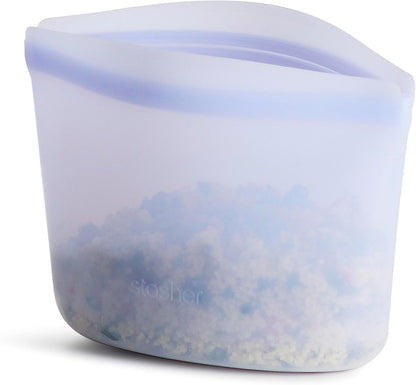 Premium Reusable Silicone Food Storage Bags, Clear