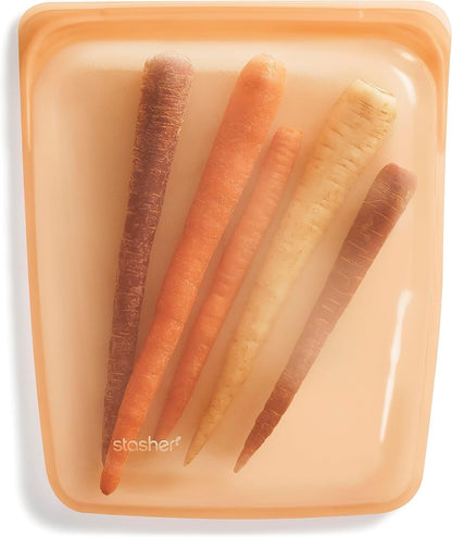 Premium Reusable Silicone Food Storage Bags, Clear