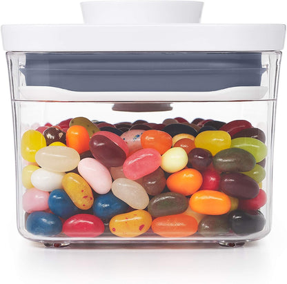 Good Grips POP Container, Airtight Food Storage for Pantry, 1.7 Qt | Airtight Container for Coffee Beans, Sugar, Rice, One-Push Lid, Stackable, Dishwasher Safe, Rectangle Shape