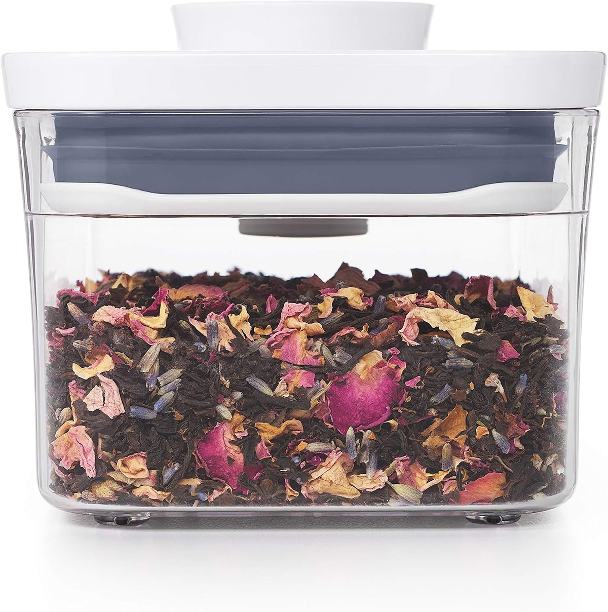 Good Grips POP Container, Airtight Food Storage for Pantry, 1.7 Qt | Airtight Container for Coffee Beans, Sugar, Rice, One-Push Lid, Stackable, Dishwasher Safe, Rectangle Shape
