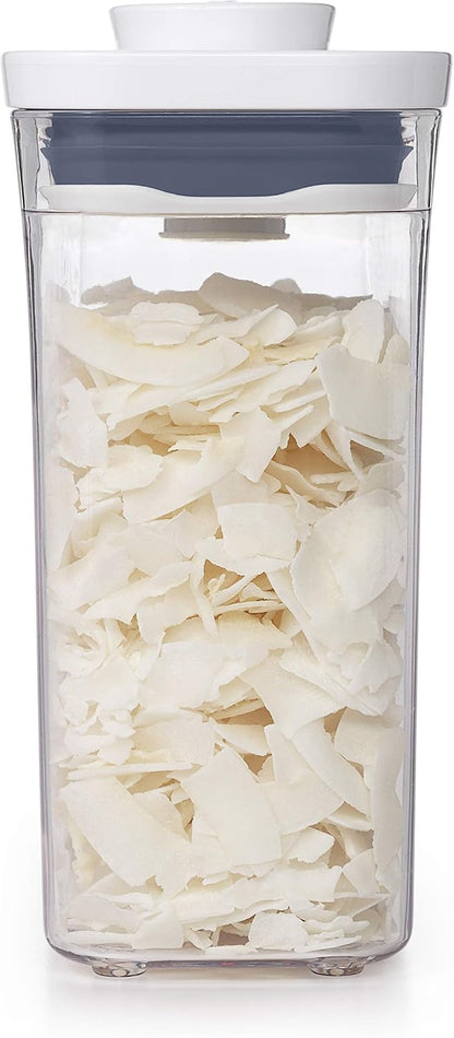 Good Grips POP Container, Airtight Food Storage for Pantry, 1.7 Qt | Airtight Container for Coffee Beans, Sugar, Rice, One-Push Lid, Stackable, Dishwasher Safe, Rectangle Shape