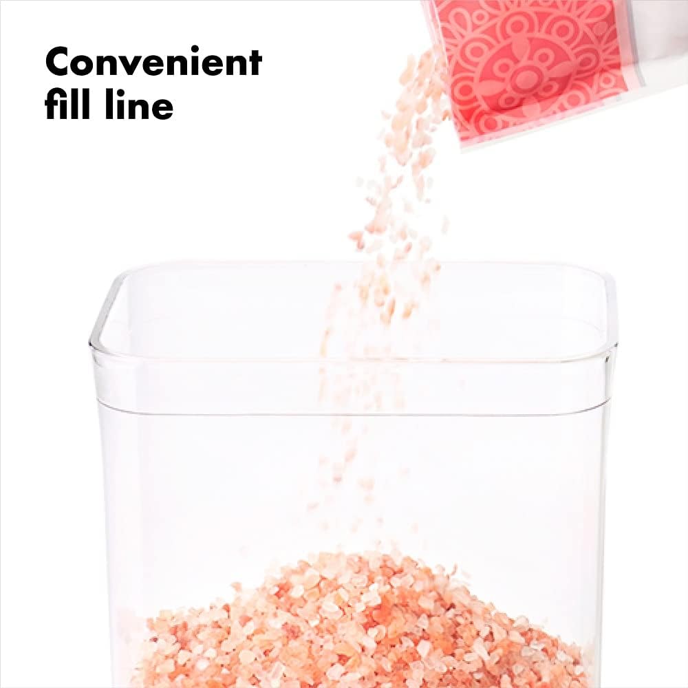 Good Grips POP Container, Airtight Food Storage for Pantry, 1.7 Qt | Airtight Container for Coffee Beans, Sugar, Rice, One-Push Lid, Stackable, Dishwasher Safe, Rectangle Shape