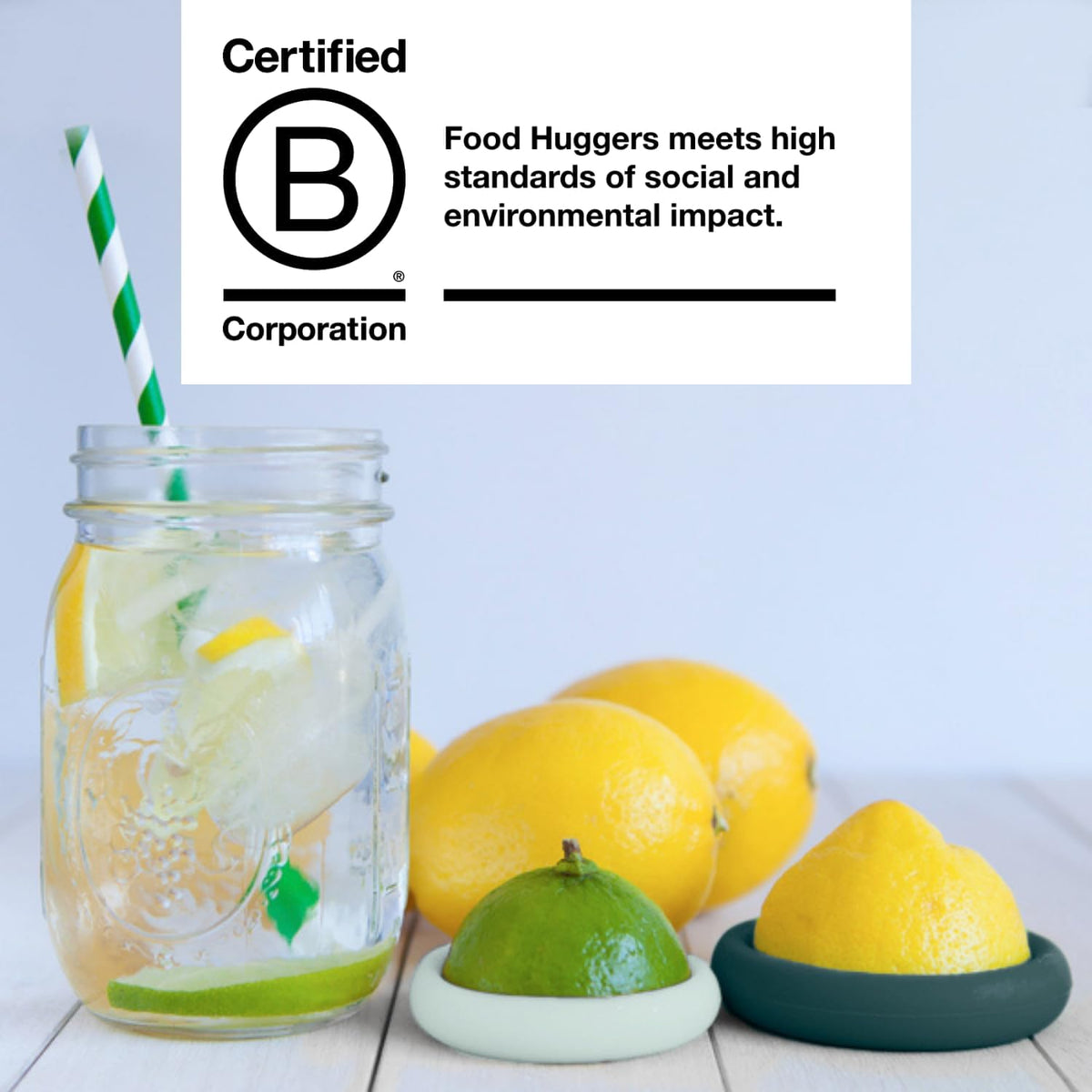 2pc Reusable Silicone Citrus Savers | BPA Free & Dishwasher Safe | Fruit Produce Storage for Orange, Lemon, Lime, Banana, Cans & More | 2 Pack Round, Forest Mint