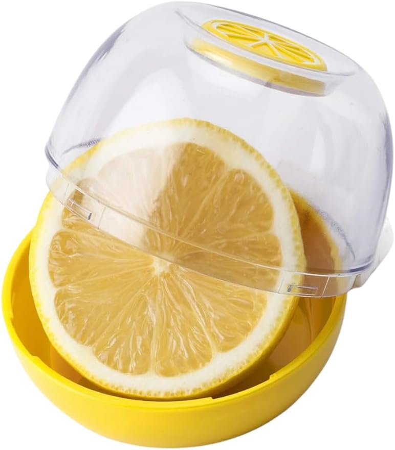 Joie Fresh Pod Lemon Storage Container, Keeps Leftover Half Flavorful and Firm in Fridge, Reusable Kitchen Gadget, BPA Free, Dishwasher Safe