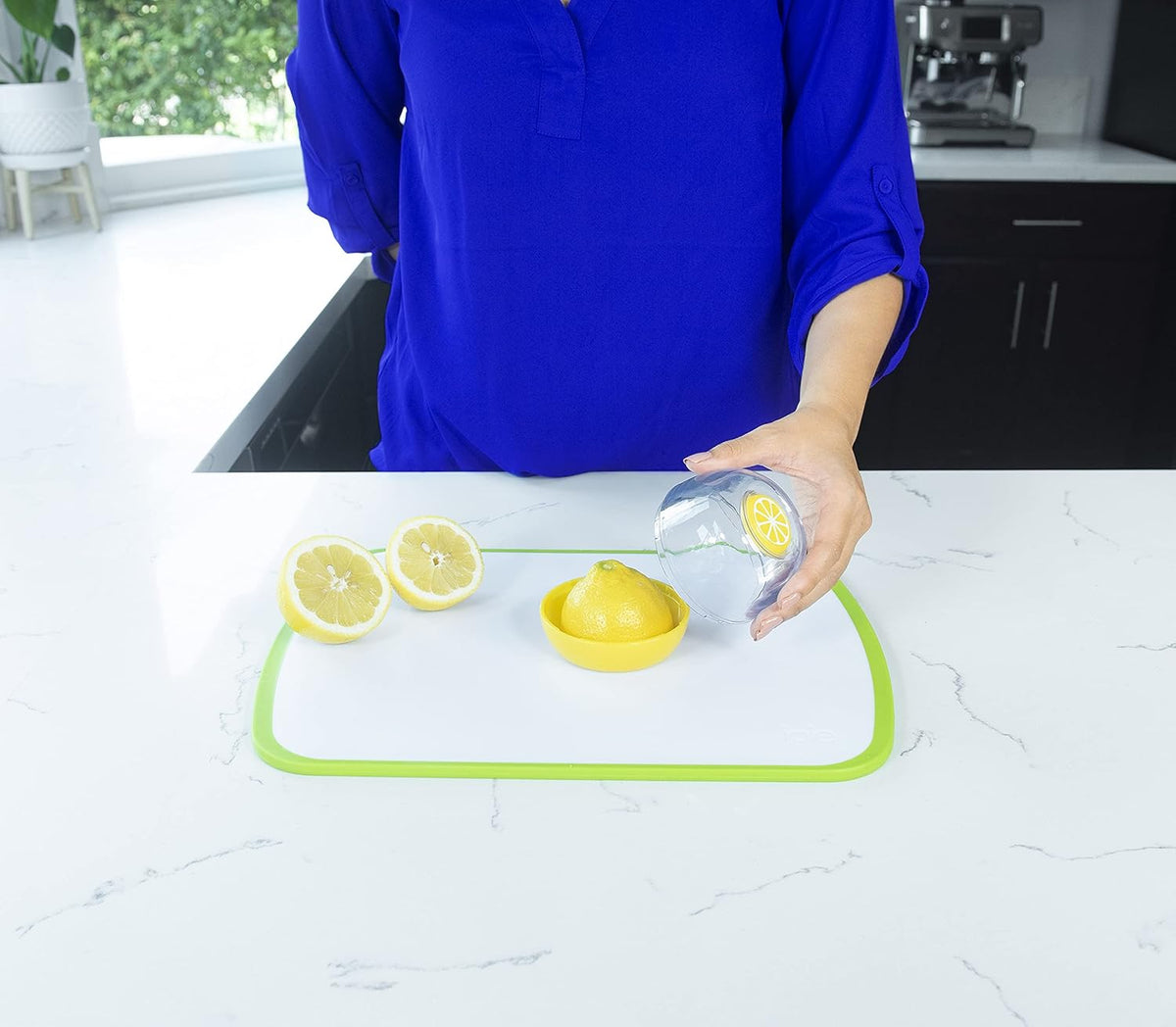 Joie Fresh Pod Lemon Storage Container, Keeps Leftover Half Flavorful and Firm in Fridge, Reusable Kitchen Gadget, BPA Free, Dishwasher Safe