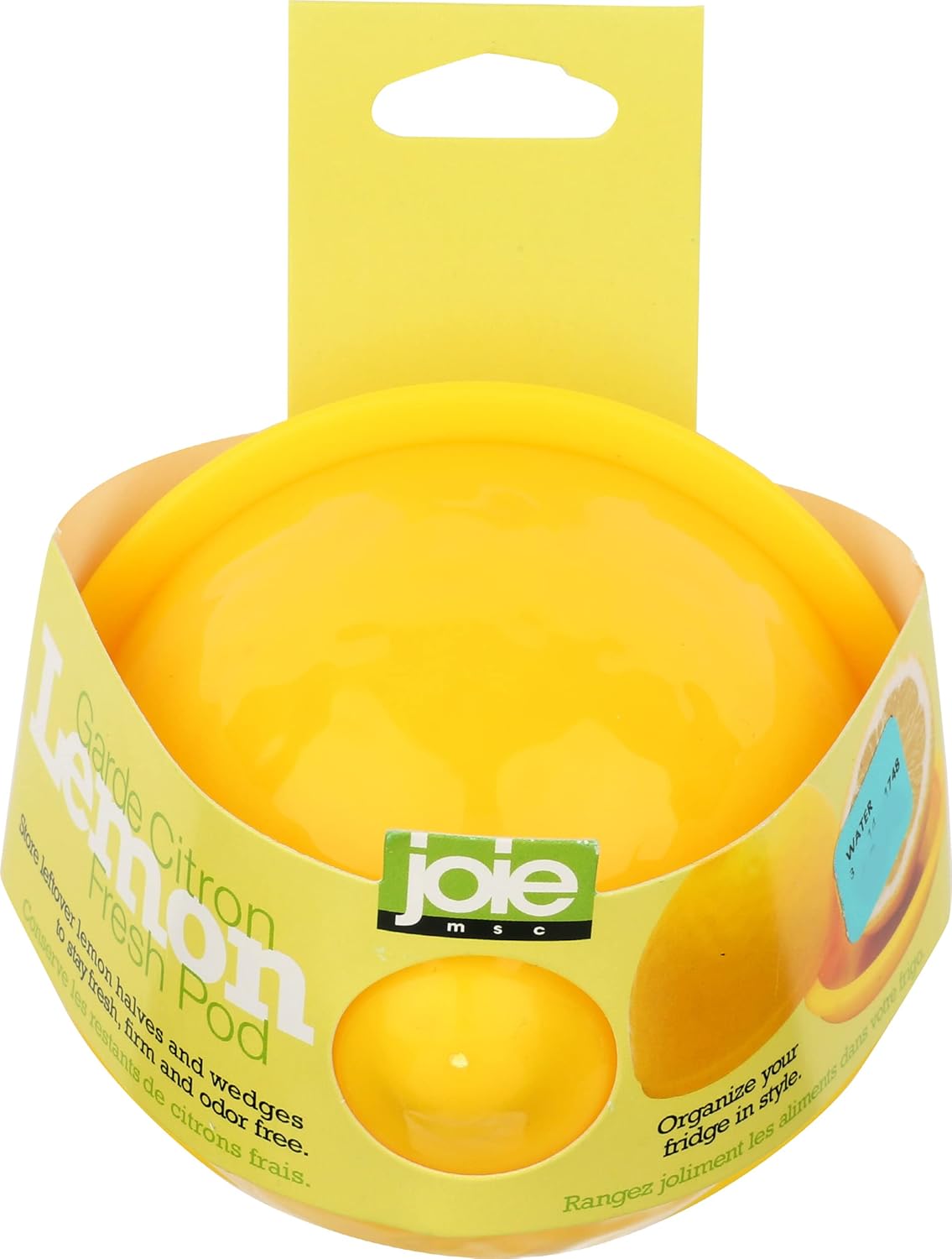 Joie Fresh Pod Lemon Storage Container, Keeps Leftover Half Flavorful and Firm in Fridge, Reusable Kitchen Gadget, BPA Free, Dishwasher Safe