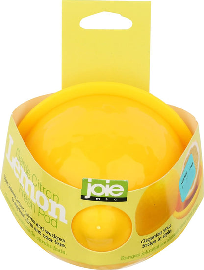 Joie Fresh Pod Lemon Storage Container, Keeps Leftover Half Flavorful and Firm in Fridge, Reusable Kitchen Gadget, BPA Free, Dishwasher Safe