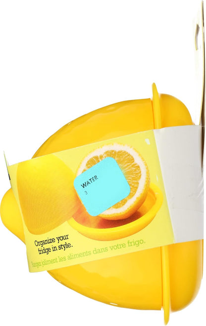 Joie Fresh Pod Lemon Storage Container, Keeps Leftover Half Flavorful and Firm in Fridge, Reusable Kitchen Gadget, BPA Free, Dishwasher Safe
