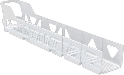 Beverage Dispensers Universal Fit, Cut to Size - Gravity Fed for Wire Shelves in Commercial Refrigerators (Pack of 14 lanes for 2 shelves) Drink Dispenser and Organizer for Cans, Bottles & Beverages