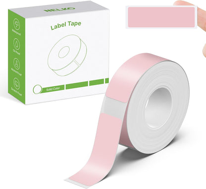 Genuine P21 Label Maker Tape, 14x40mm (0.55"x1.57"), Standard Laminated Thermal Label Tape Replacement, for Home Office, 180 Labels/Roll, White