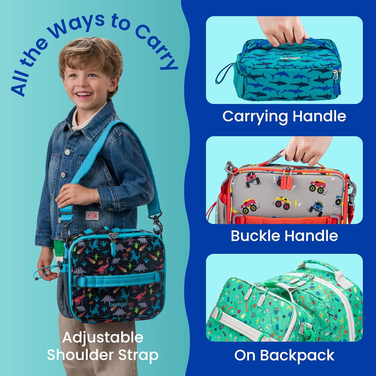 Kids Prints Double-Insulated Reusable Lunch Bag