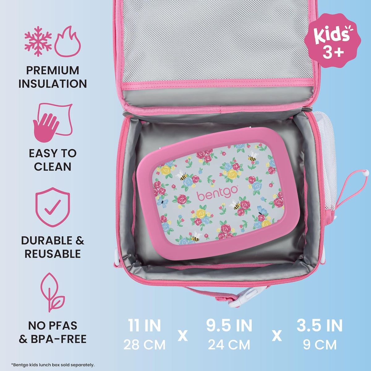 Kids Prints Double-Insulated Reusable Lunch Bag