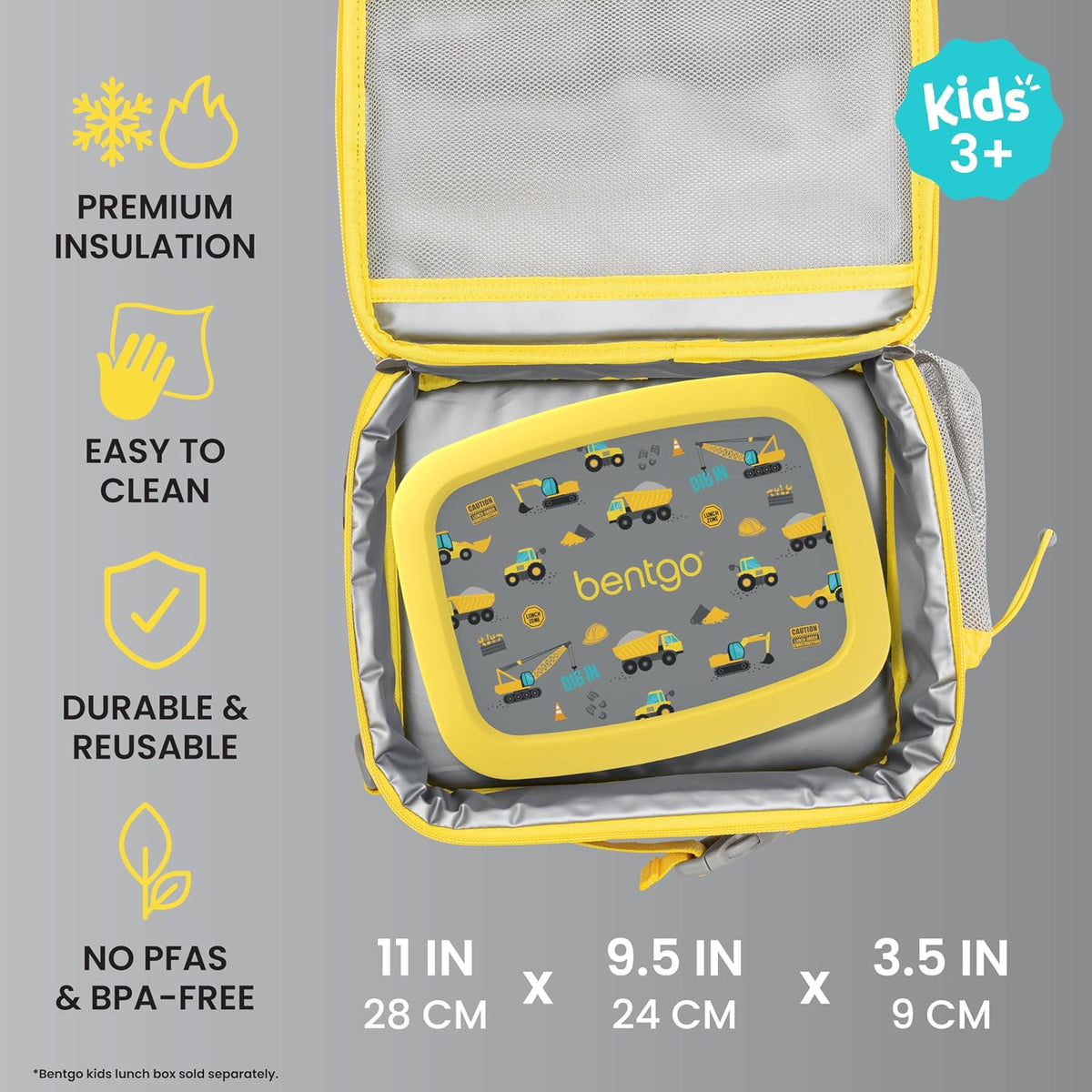 Kids Prints Double-Insulated Reusable Lunch Bag