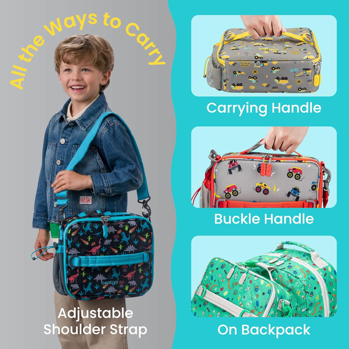 Kids Prints Double-Insulated Reusable Lunch Bag