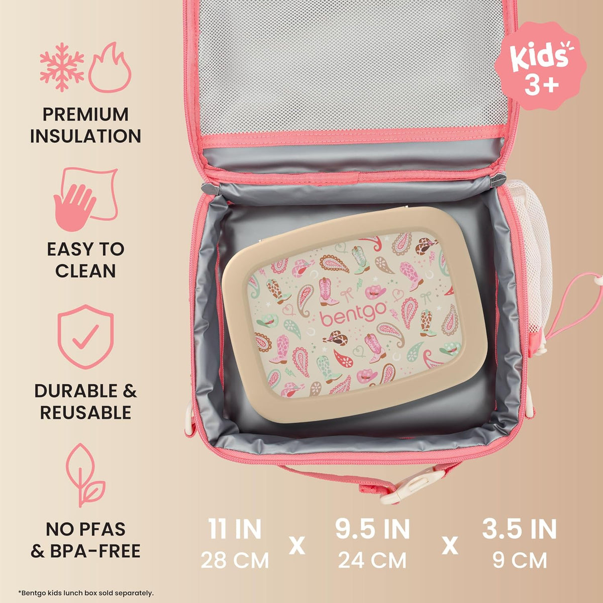 Kids Prints Double-Insulated Reusable Lunch Bag
